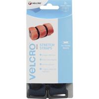 VELCRO® VEL-EC60324 Klittenband Met riem Haak- en lusdeel (l x b) 680 mm x 25 mm Zwart 2 stuk(s)