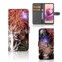 Xiaomi Redmi Note 10/10T 5G | Poco M3 Pro Wallet Case met Pasjes Vuurwerk