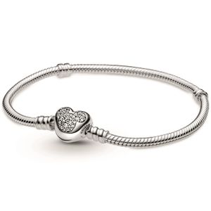 Pandora Disney 599299C01 Armband Mickey Mouse Heart Clasp zilver-zirconia 16 cm