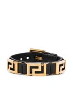 Versace bracelet Greca Goddess en cuir - Noir