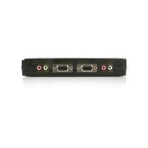 StarTech.com 4-poort USB KVM-switch Zwart met Audio en Bekabeling