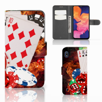 Samsung Galaxy A10 Wallet Case met Pasjes Casino