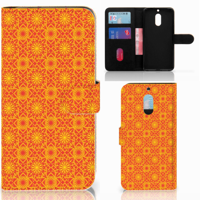 Nokia 6 Telefoon Hoesje Batik Oranje