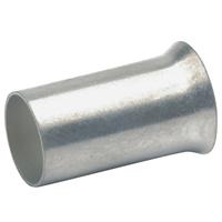 Klauke 7618 adereindhuls, 10 mm², ongeisoleerd zilver, 100 stuks