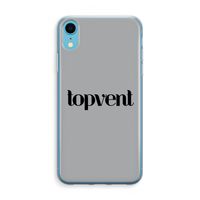 Topvent Grijs Zwart: iPhone XR Transparant Hoesje - thumbnail