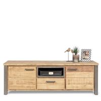 TV dressoir (150cm) Steelwood - Seasoned Brown