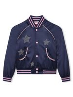 HUGO KIDS veste bomber à étoiles métalliques - Bleu