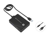 Conceptronic HUBBIES10B laptop dock & poortreplicator USB 3.2 Gen 1 (3.1 Gen 1) Type-A Zwart - thumbnail