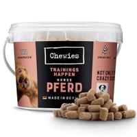 Chewies Trainingshappen paard - monoprotein snack voor honden - 300 g - graanvrij & suikervrij - zachte lekkernijen voor hondentraining - hypoallergeen