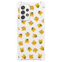 Doorzichtige Silicone Hoesje voor Samsung Galaxy A53 5G Katten Emojis