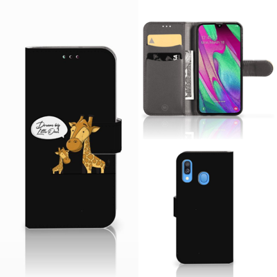 Samsung Galaxy A40 Leuk Hoesje Giraffe Samsung Galaxy A40 Leuk Hoesje Giraffe
