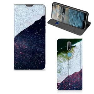 Nokia 2.4 Stand Case Sea in Space