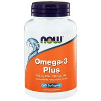 NOW Omega-3 Plus 360 mg EPA 240 mg DHA (60 softgels) - thumbnail