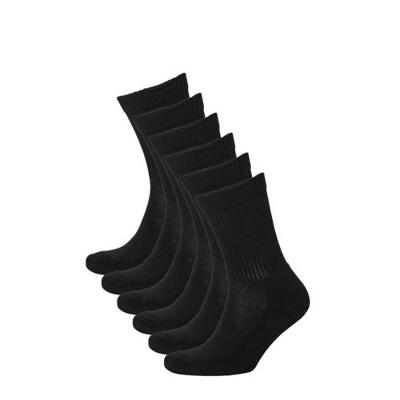 Apollo sportsokken - set van 6 zwart
