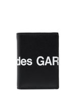 Comme Des Garçons Wallet portefeuille pliant à logo imprimé - Noir