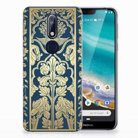 Nokia 7.1 TPU Case Beige Flowers