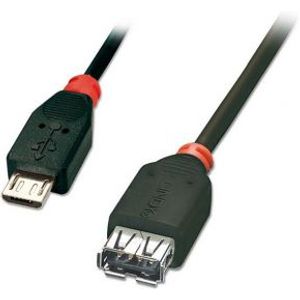 Lindy 31935 USB Micro-B - USB A, 0.5m