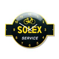 Wandklok emaille Solex service