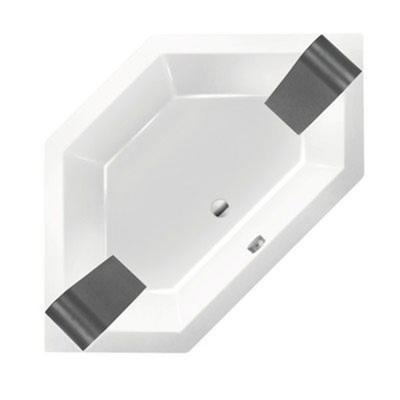 Ligbad Inbouw Xenz Society 145 Hoekbad 1-2 Persoons Duobad 145x145x50cm Acryl Wit Hoogglans met Poten