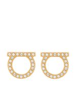 Ferragamo boucles d'oreilles Gancini serties de cristal - thumbnail