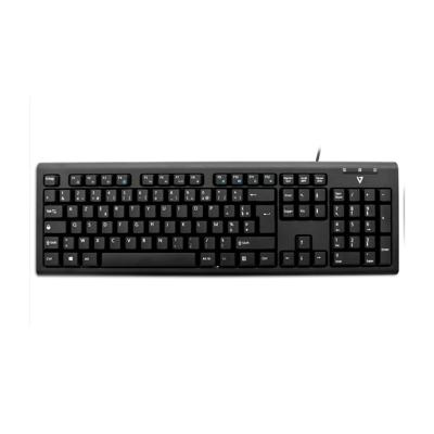 Toetsenbord - PS/2, USB - Frans (AZERTY) - zwart