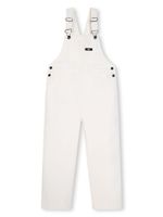 Dkny Kids salopette en coton à patch logo - Blanc