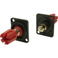 Cliff CP303011X Luidsprekerconnector Rood, Zwart 1 stuk(s)