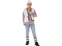 Atosa - 32148 - herdershondkostuum voor kinderen, wit, 3 tot 4 ogen (32148).