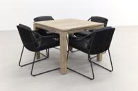 Accor antraciet/Rome grey 100 cm. - tuinset 5-delig