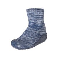 Playshoes soksloffen knitted marine Maat