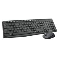 Logitech MK235 Draadloos Toetsenbord- en Muiscombinatie voor Windows, Portugees QWERTY indeling - Grijs
