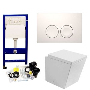 Geberit UP100 Toiletset set26 Best Design Schnell met Delta drukplaat