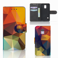 Samsung Galaxy S5 Mini Bookcase Polygon Color