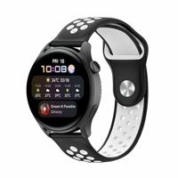 By Qubix - Sport Edition - Zwart + wit - Compatible met Xiaomi Redmi Watch 5 Active/Redmi Watch 5 Lite - Compatible Xiaomi bandje