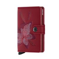 Secrid Mini Wallet Portemonnee Stitch Magnolia Rosso
