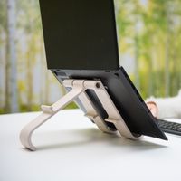 R-Go Tools R-Go Treepod Bio-based Laptop en Tabletstandaard, verstelbaar, wit - thumbnail