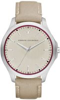 Horlogeband Armani Exchange AX2183 Leder Beige 22mm - thumbnail