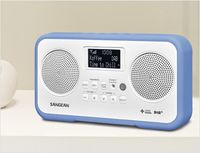 Sangean DPR-77 Radio DAB+, DAB, VHF (FM) Toetsvergrendeling Blauw - thumbnail