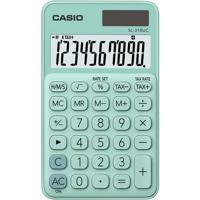 Casio SL-310UC-GN Zakrekenmachine Groen Aantal displayposities: 10 werkt op zonne-energie, werkt op batterijen (b x h x d) 70 x 8 x 118 mm