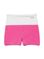 DSQUARED2 KIDS short colour block à plaque logo - Rose - thumbnail