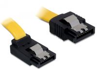 Delock 82810 SATA 6 Gb/s Kabel recht naar boven haaks 50cm geel