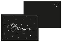 Kaart Eid Mubarak - Zwart/Zilver - thumbnail