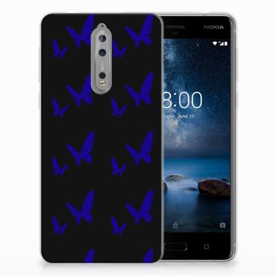 Nokia 8 TPU bumper Vlinder Patroon Nokia 8 TPU bumper Vlinder Patroon