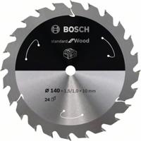 Bosch Accessories Bosch 2608837669 Hardmetaal-cirkelzaagblad 140 x 10 mm Aantal tanden: 24 1 stuk(s) - thumbnail