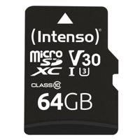 Intenso Professional microSDXC-kaart 64 GB Class 10, UHS-I Incl. SD-adapter