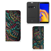 Samsung Galaxy J4 Plus Hoesje met Magneet Aztec