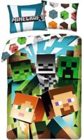 Minecraft Dekbedovertrek Block - 140 x 200 cm - Katoen - thumbnail