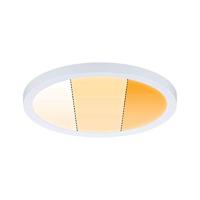 Paulmann 92989 LED-paneel inbouwlamp Areo VariFit IP44 3-niveaus dimbaar 175 mm rond incl. 1x13 watt dimbaar wit mat kunststof 2000 K