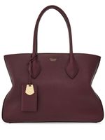 Ferragamo grand sac à main en cuir à logo imprimé - Rouge