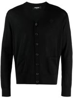 DSQUARED2 cardigan en laine vierge - Noir